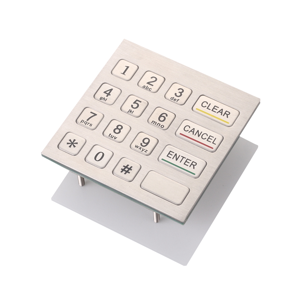 16 Keys Waterproof Metal Keypad 4x4 Vandal Resistance Metal 