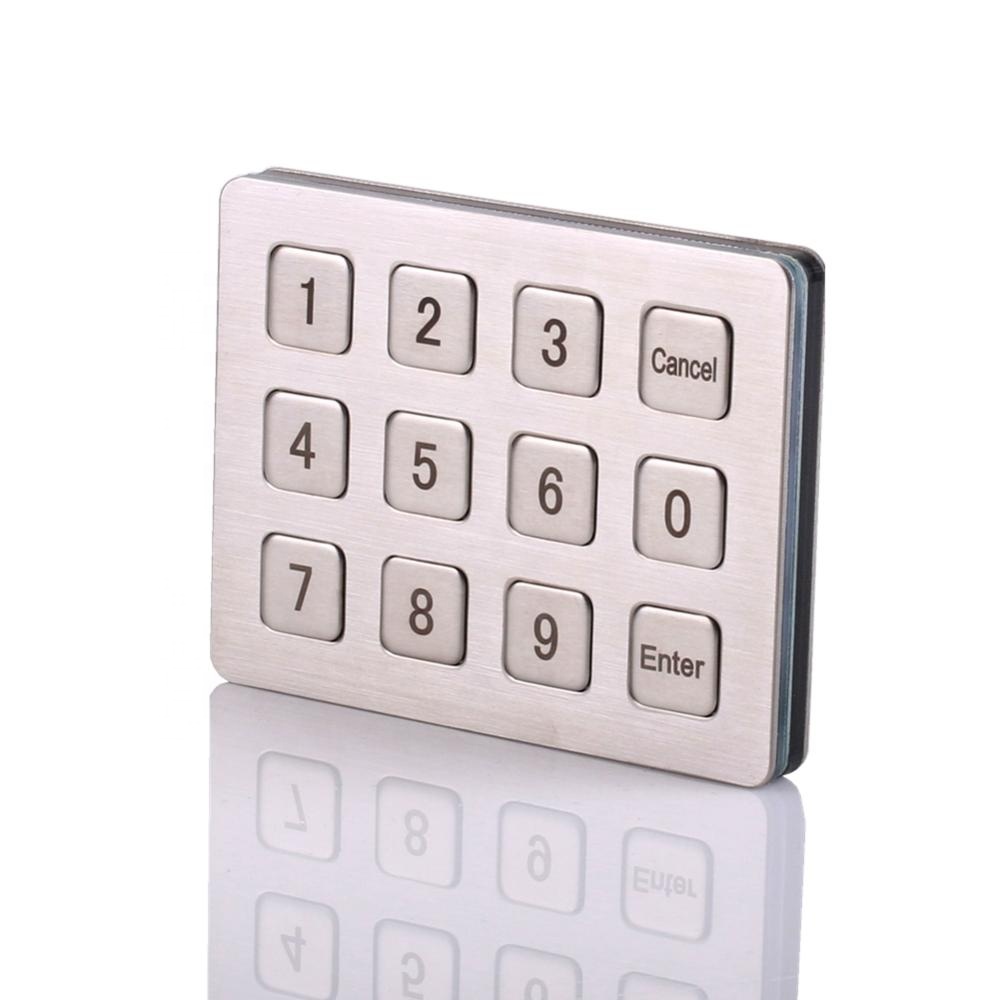 Customized Stainless Steel 304 Keypad Gate Opener Metal Keyp