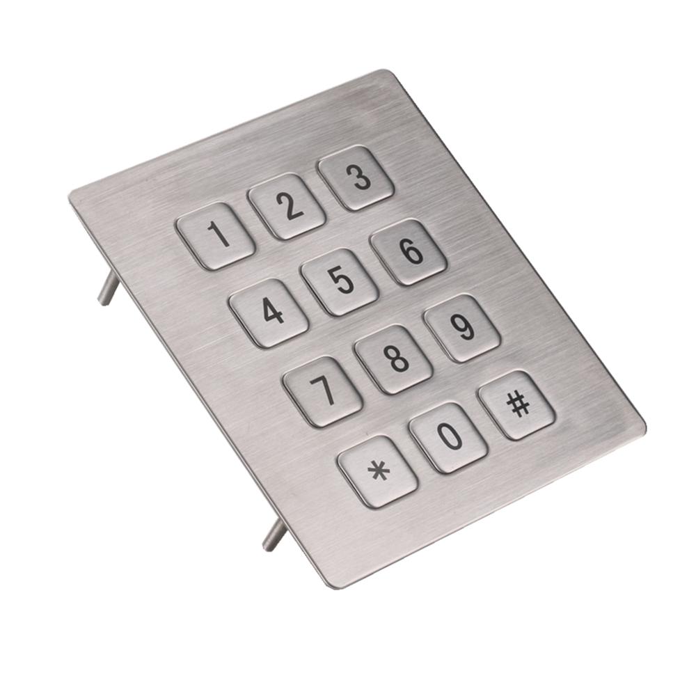 Numeric metal dome telephone entry systems keypad with 12key