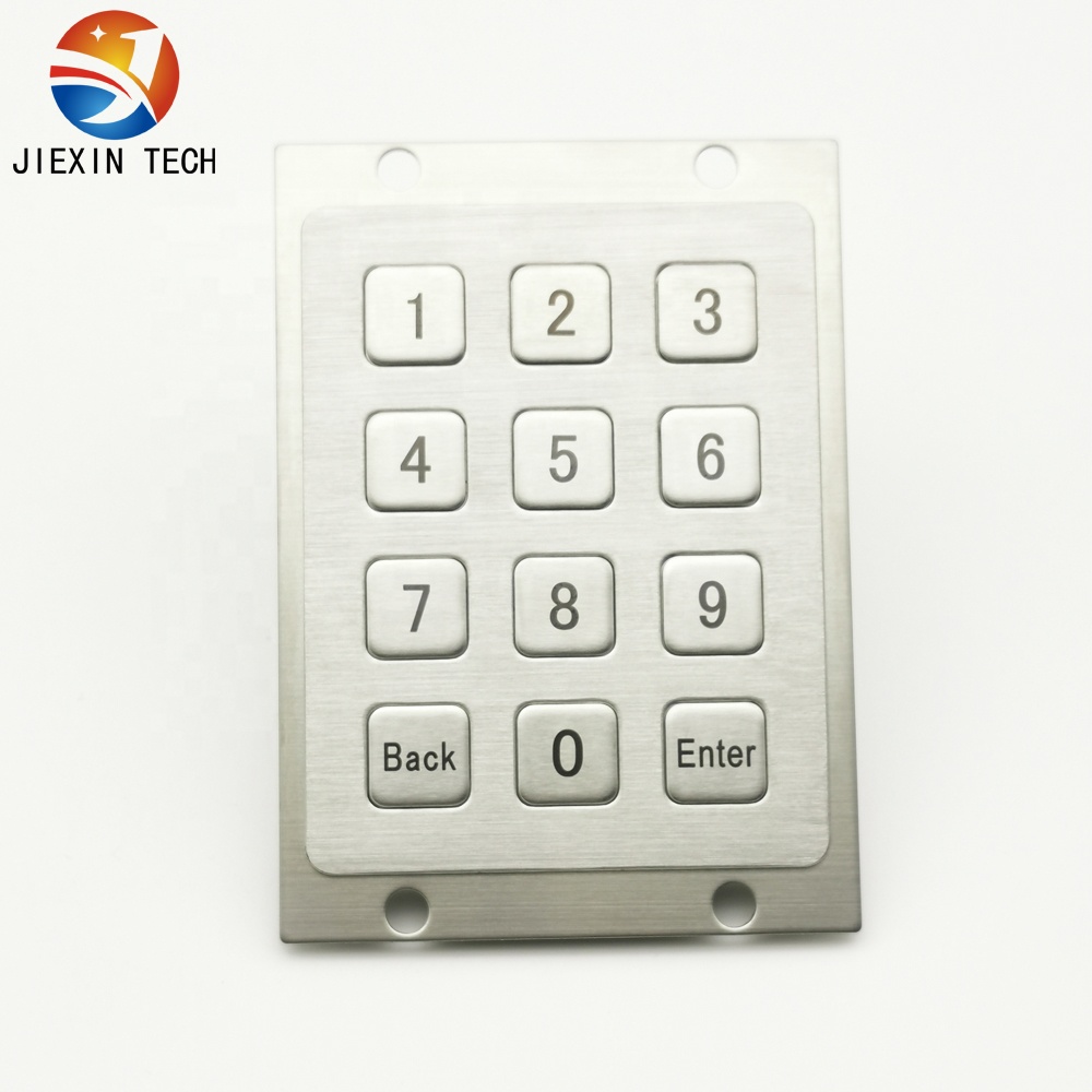 3x4 keys button stainless USB function metal numeric ATM mac