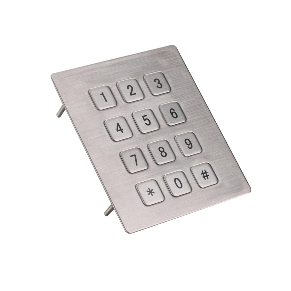 custom layout keypad 4x3 metal frame door lock anti vandal i