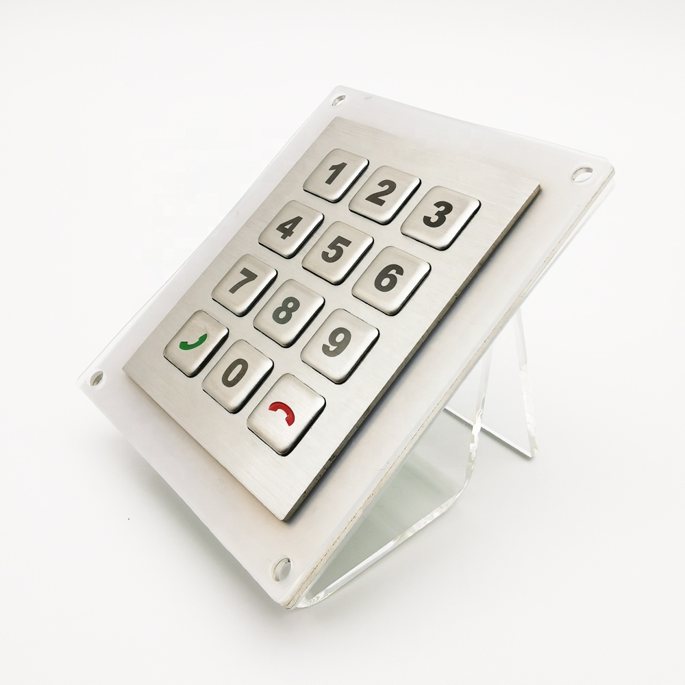 12keys numeric metal dome telephone keypad